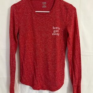 PINK Victoria's Secret Red Sleepwear Top